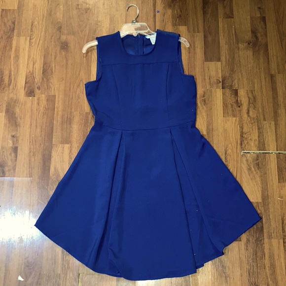 H&M Navy fit and flare dress - Picture 1 of 4